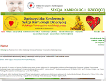 Tablet Screenshot of dzieci.ptkardio.pl